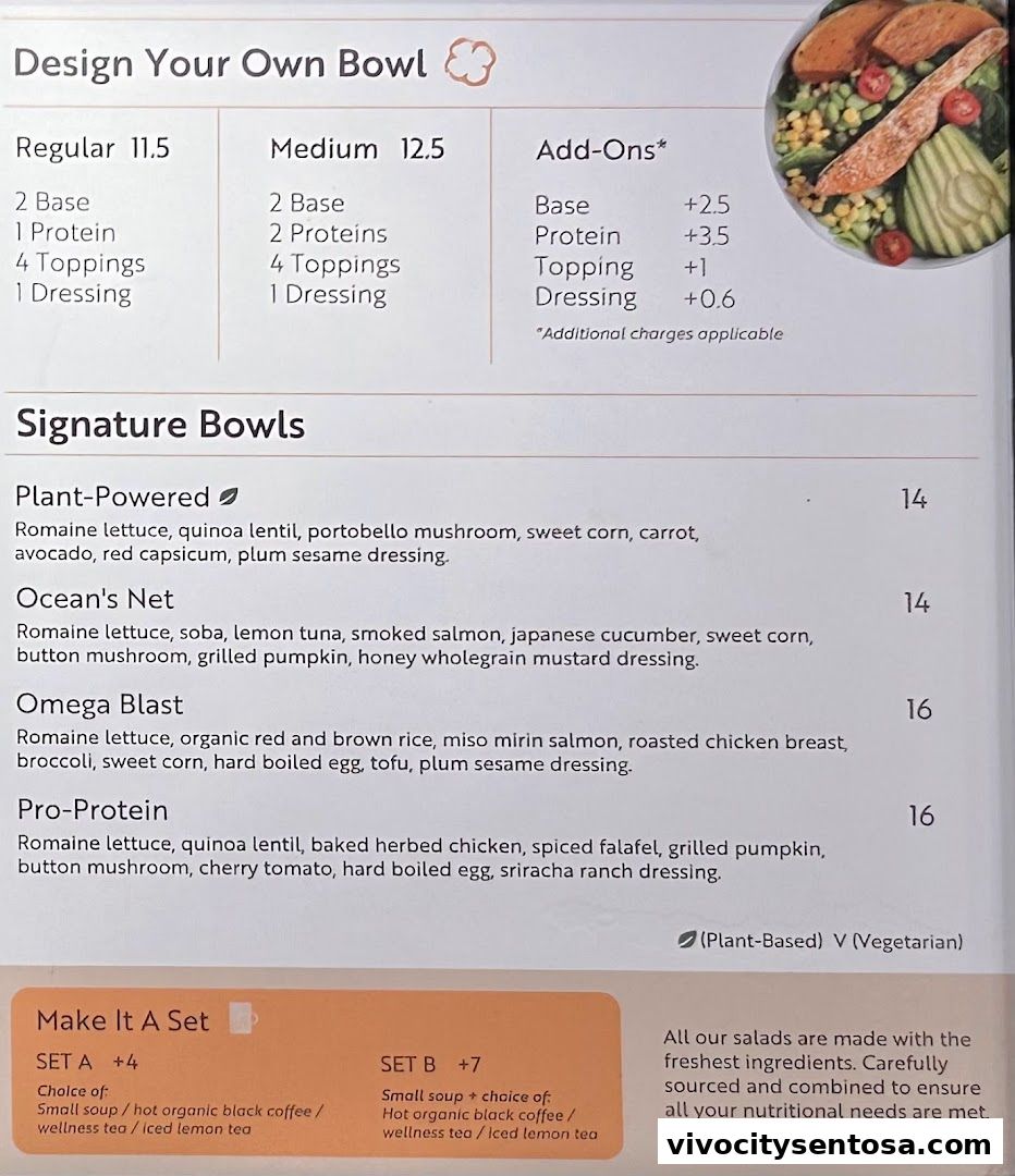 Menu page for Cedele Bakery Cafe - VivoCity