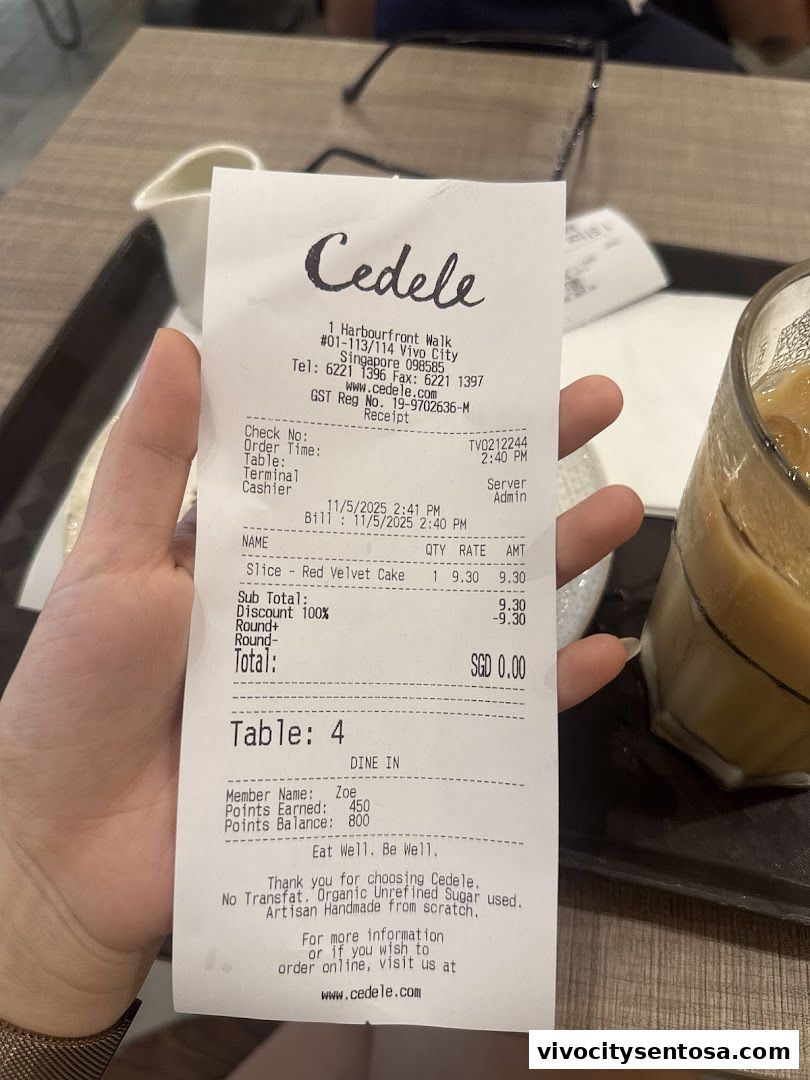 Cedele Bakery Cafe - VivoCity