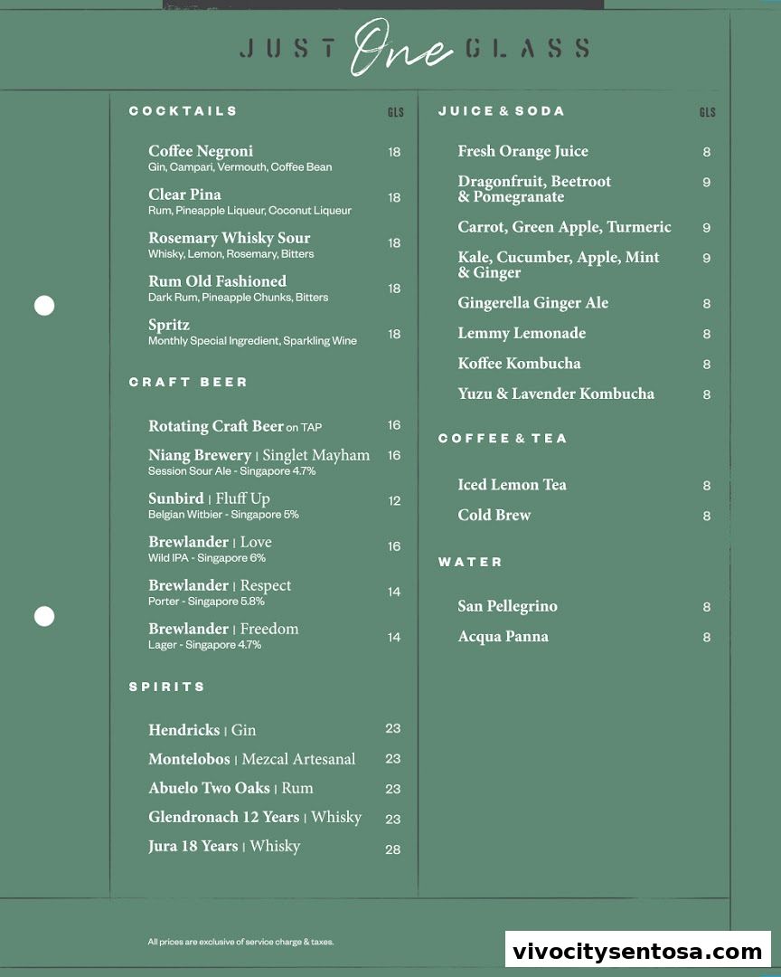 Menu page for Common Man Coffee Roasters - Quayside Isle