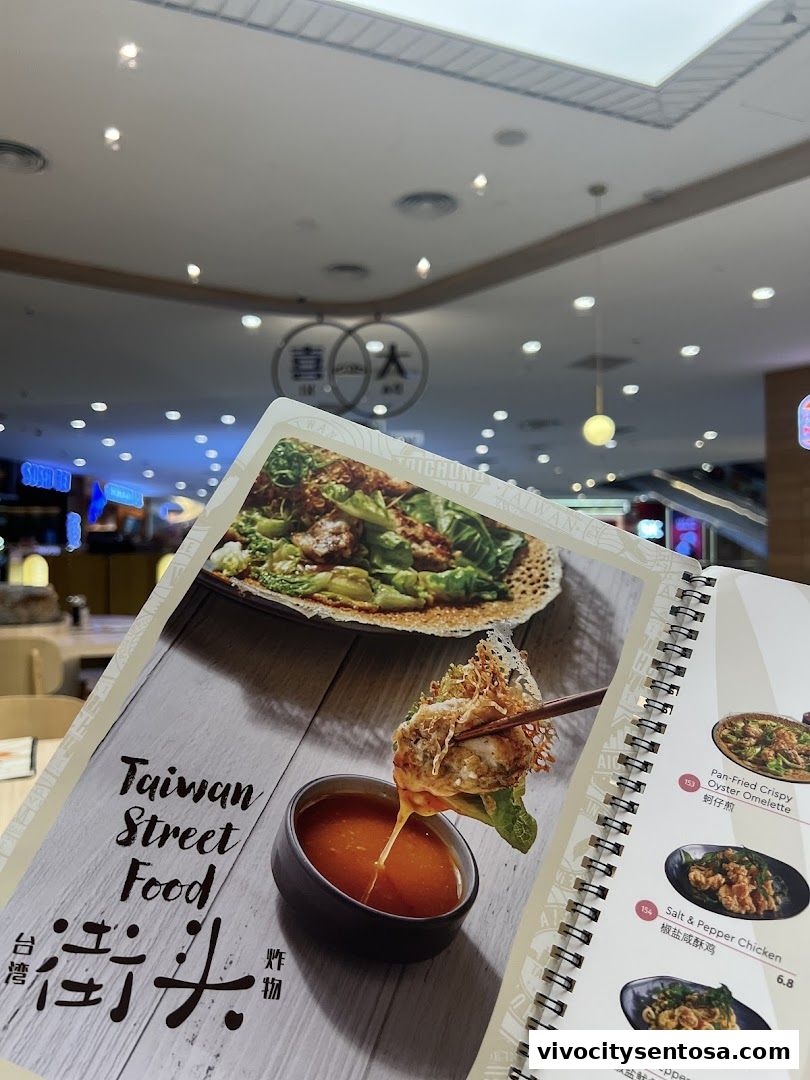 Menu page for DaXi - VivoCity