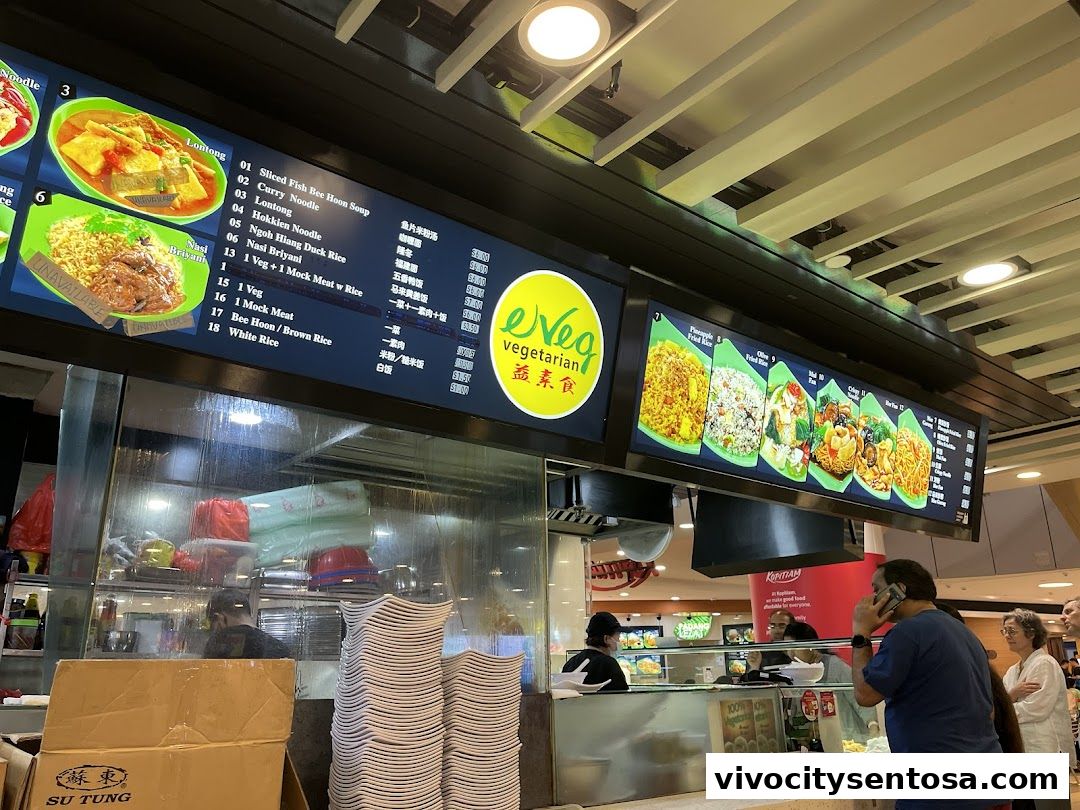 Menu page for e VEG Vegetarian 益素食