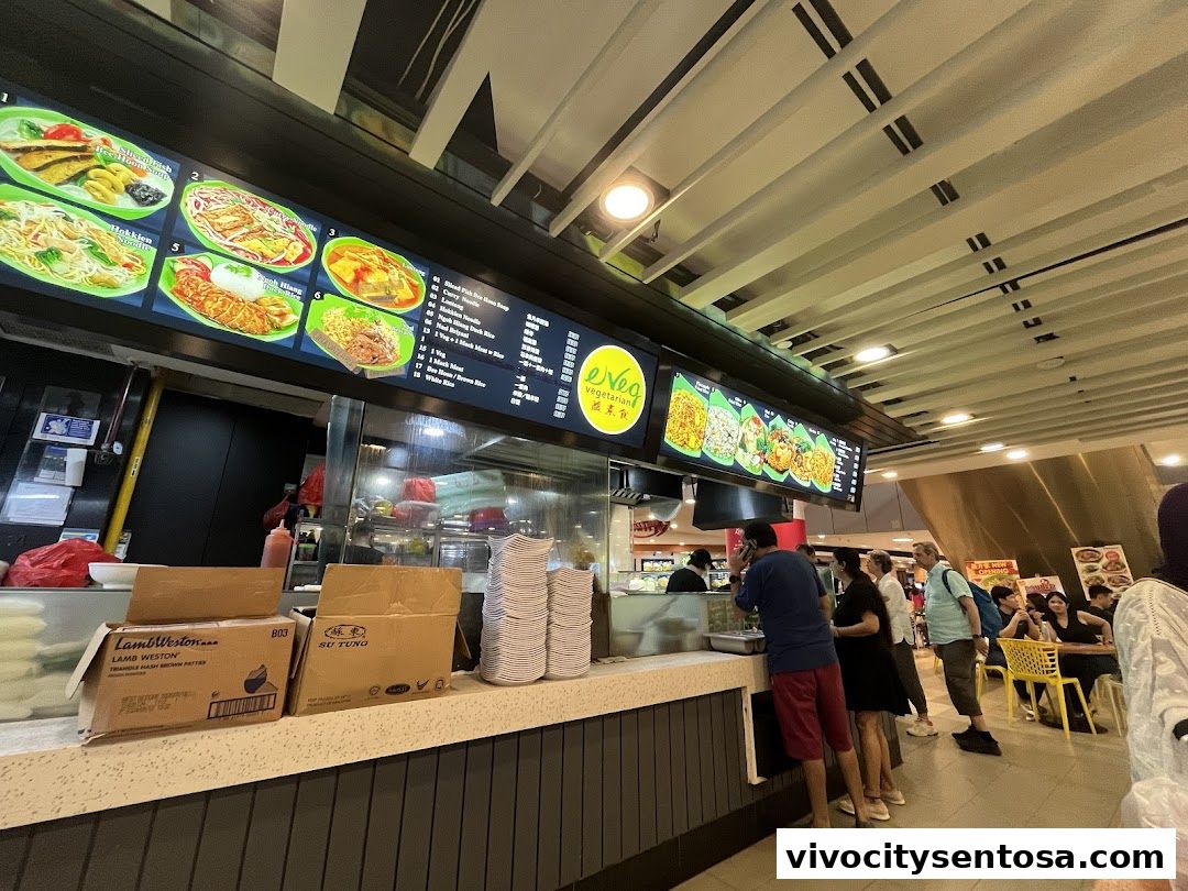 Menu page for e VEG Vegetarian 益素食