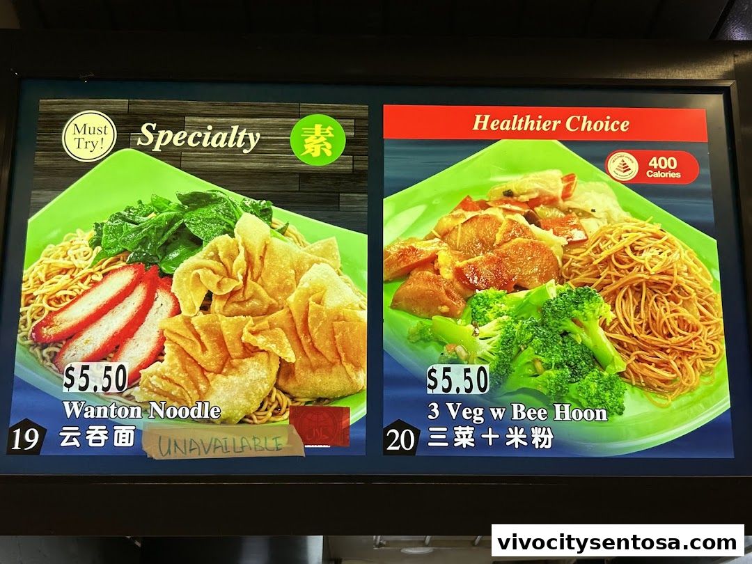 Menu page for e VEG Vegetarian 益素食
