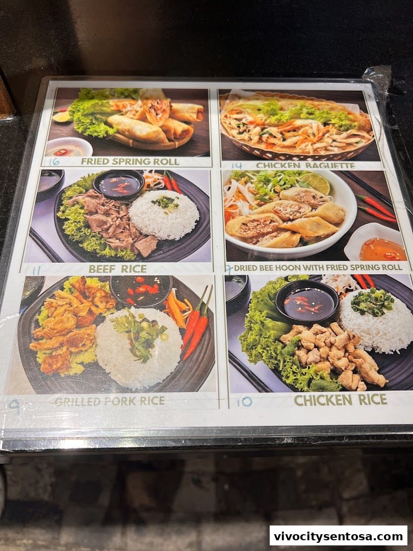 Menu page for Food Republic  VivoCity