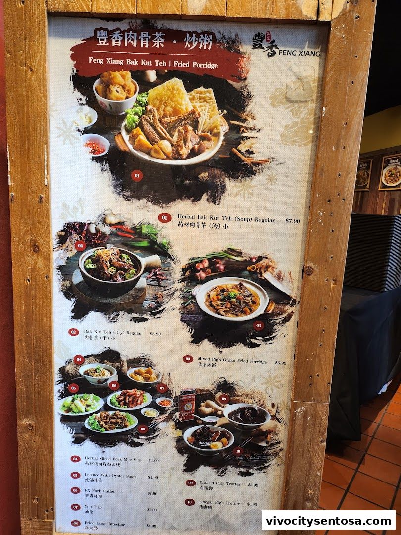 Menu page for Food Republic  VivoCity