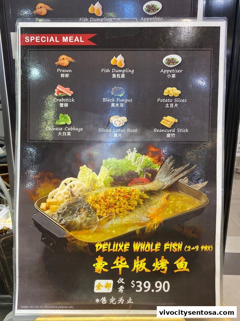 Menu page for Food Republic  VivoCity