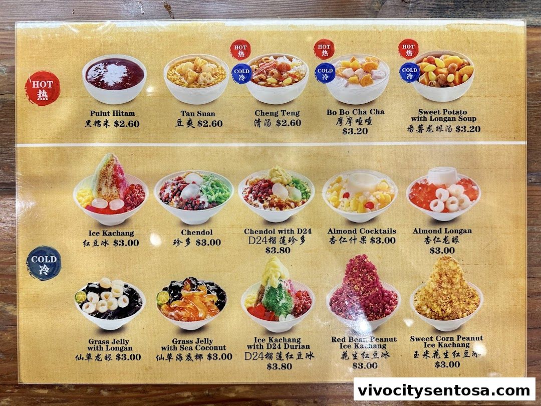 Menu page for Food Republic  VivoCity