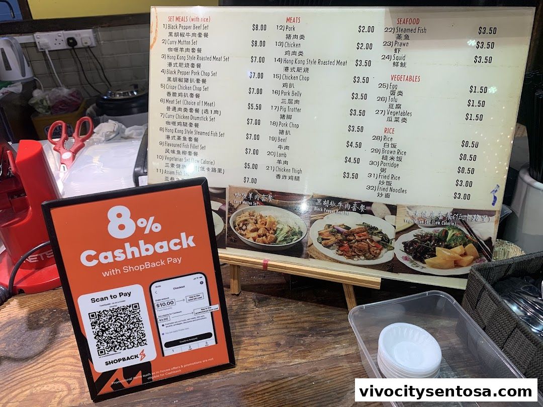 Menu page for Food Republic  VivoCity
