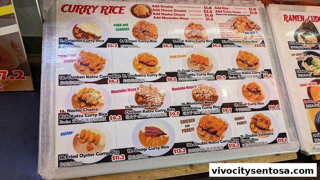 Menu page for Food Republic  VivoCity