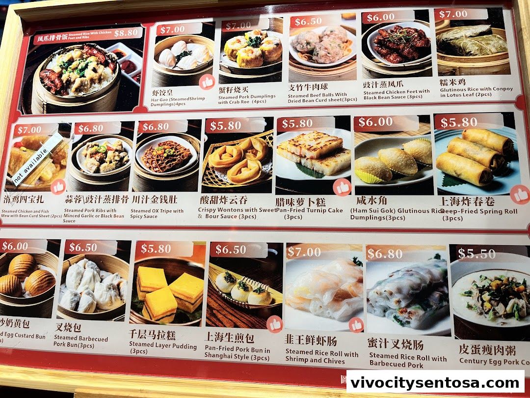 Menu page for Food Republic  VivoCity