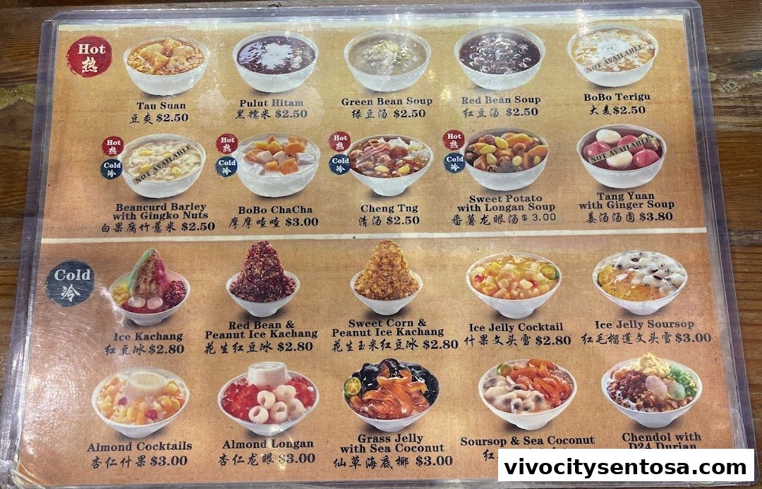Menu page for Food Republic  VivoCity