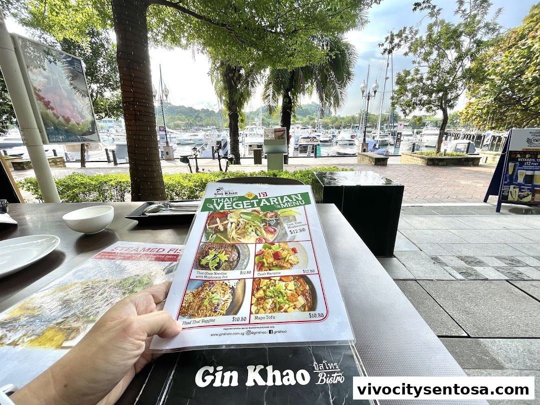 Menu page for Gin Khao Bistro