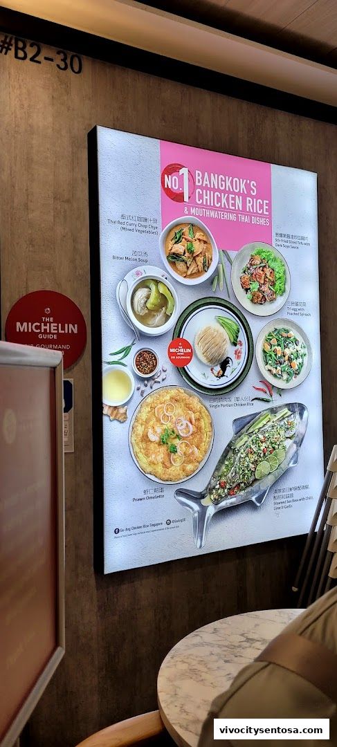 Menu page for Go-Ang Pratunam Chicken Rice VivoCity