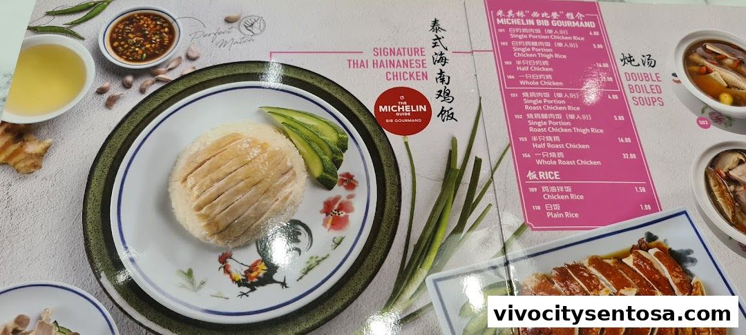 Menu page for Go-Ang Pratunam Chicken Rice VivoCity