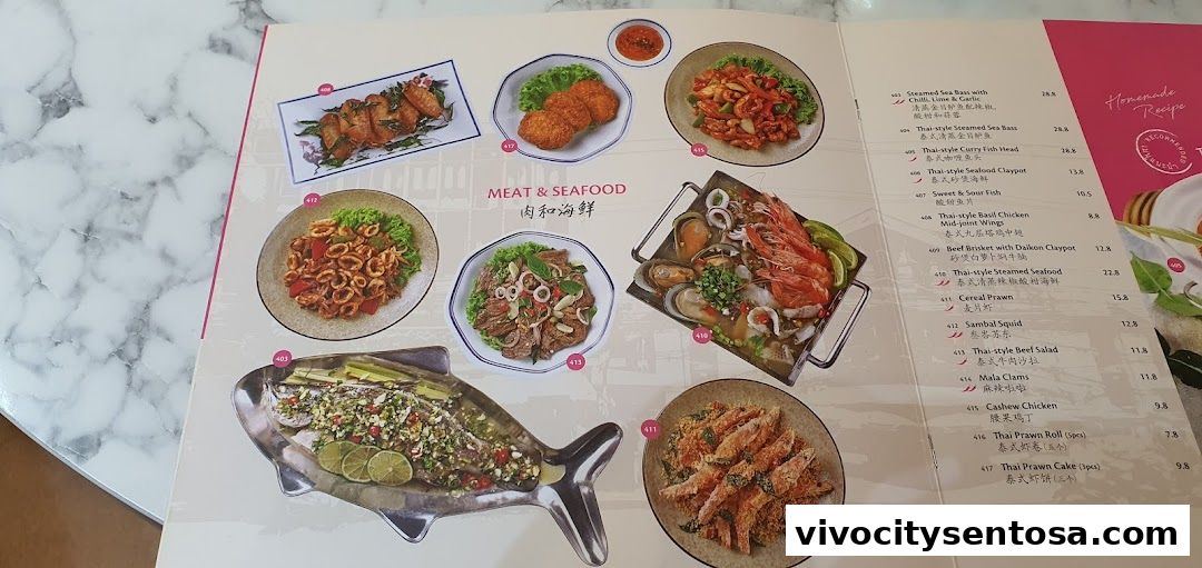 Menu page for Go-Ang Pratunam Chicken Rice VivoCity