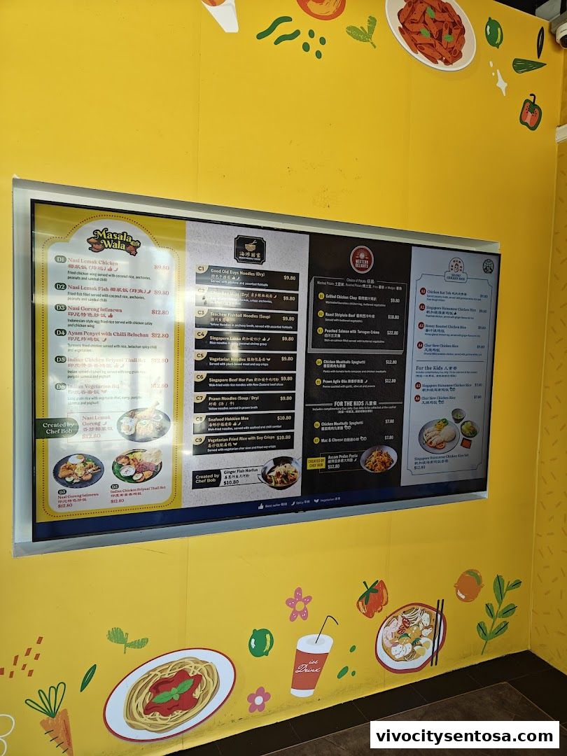 Menu page for Good Old Days