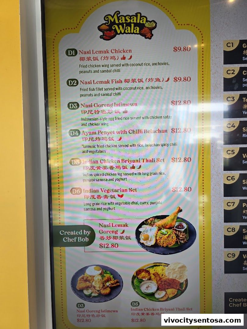 Menu page for Good Old Days