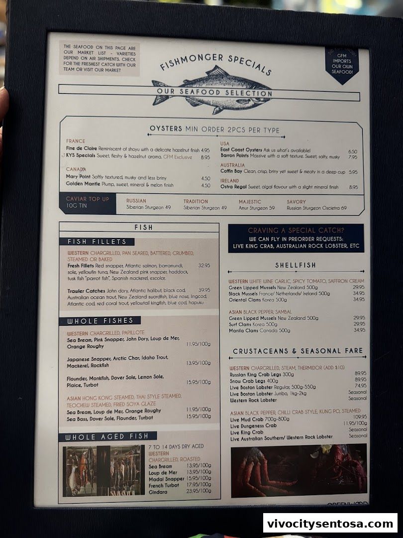 Greenwood Fish Market  Seafood Restaurant  Market in Sentosa