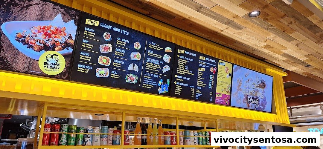 Menu page for Guzman y Gomez - VivoCity