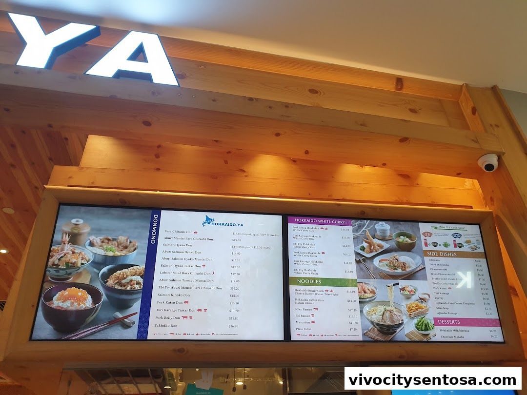 Menu page for Hokkaido-Ya