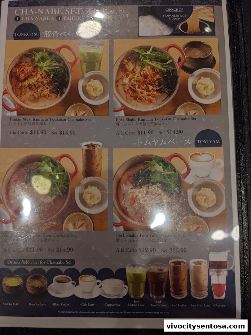 Menu page for Kagurazaka Saryo