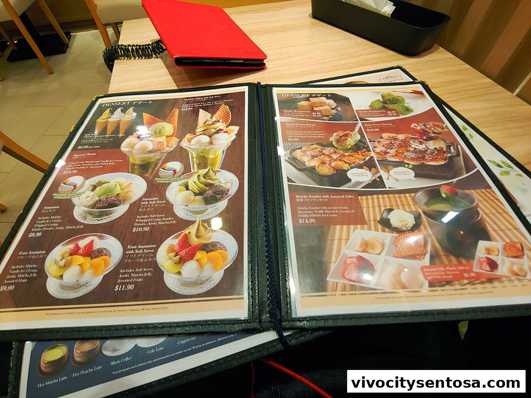 Menu page for Kagurazaka Saryo