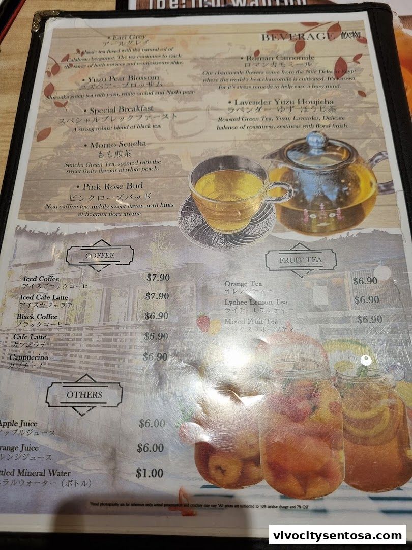 Menu page for Kagurazaka Saryo