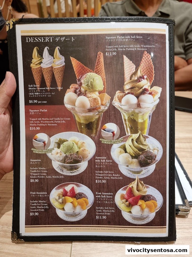 Menu page for Kagurazaka Saryo
