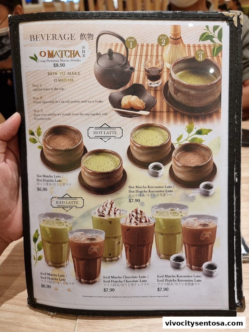 Menu page for Kagurazaka Saryo