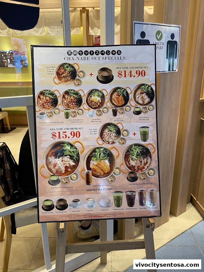 Menu page for Kagurazaka Saryo