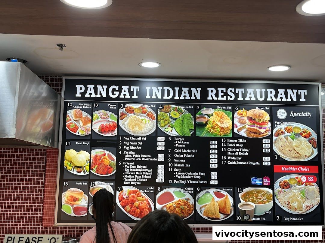 Menu page for Kopitiam Food Hall  VivoCity