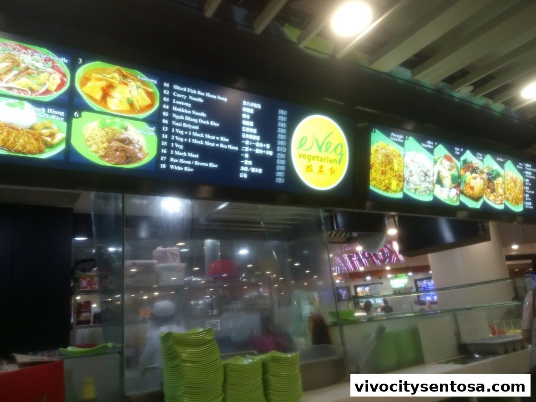 Menu page for Kopitiam Food Hall  VivoCity