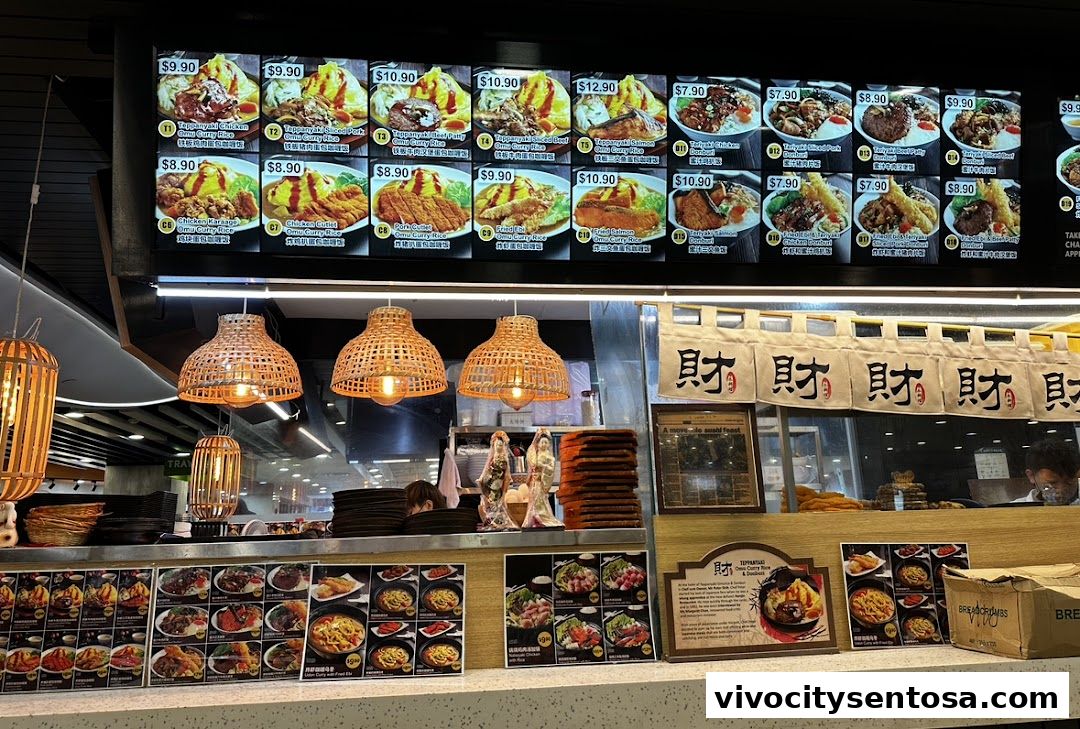 Menu page for Kopitiam Food Hall  VivoCity