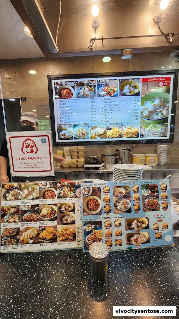Menu page for Kopitiam Food Hall  VivoCity