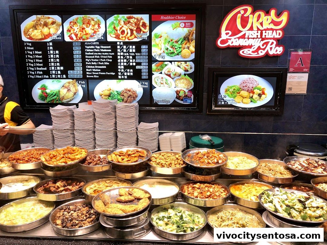 Menu page for Kopitiam Food Hall  VivoCity