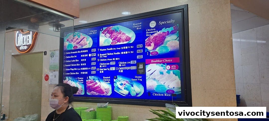 Menu page for Kopitiam Food Hall  VivoCity