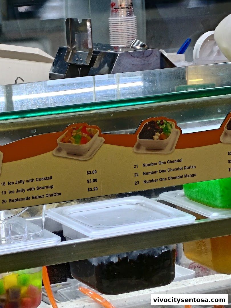 Menu page for Kopitiam Food Hall  VivoCity