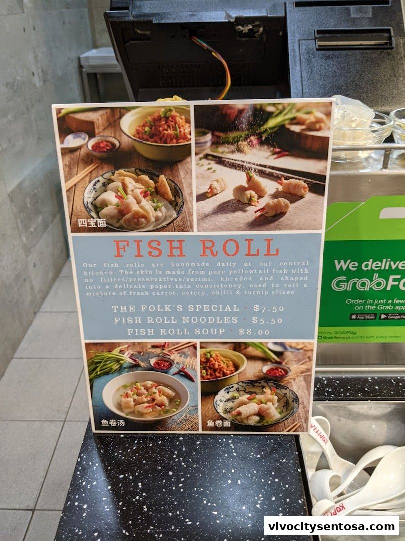 Menu page for Kopitiam Food Hall  VivoCity