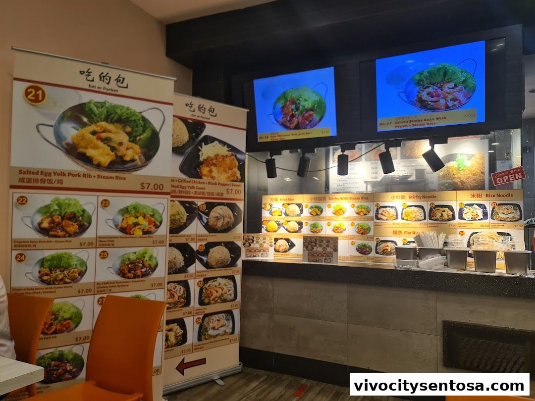 Menu page for Kopitiam Food Hall  VivoCity