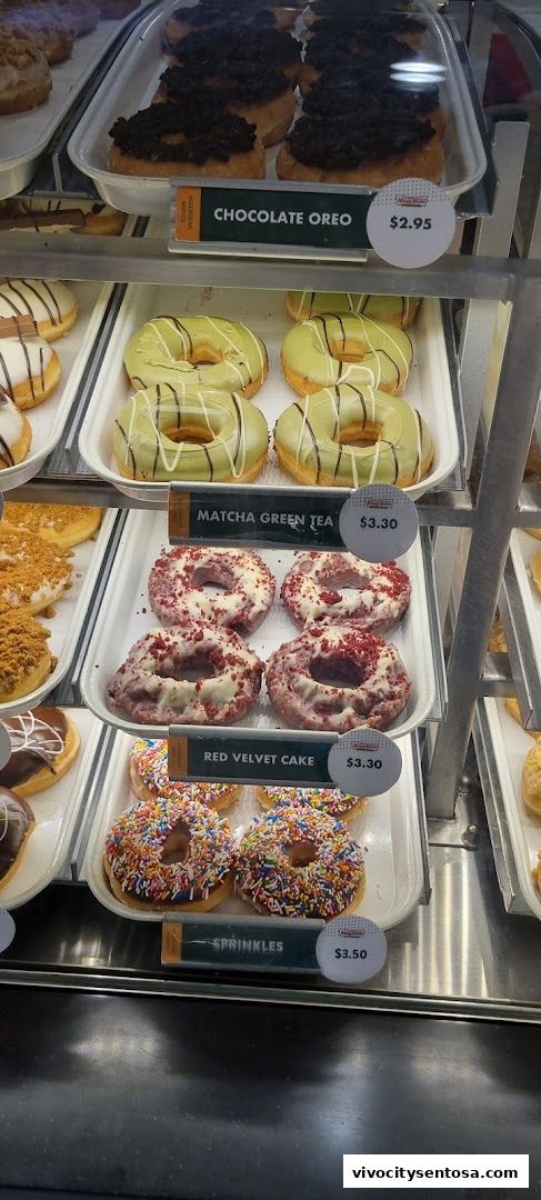 Menu page for Krispy Kreme