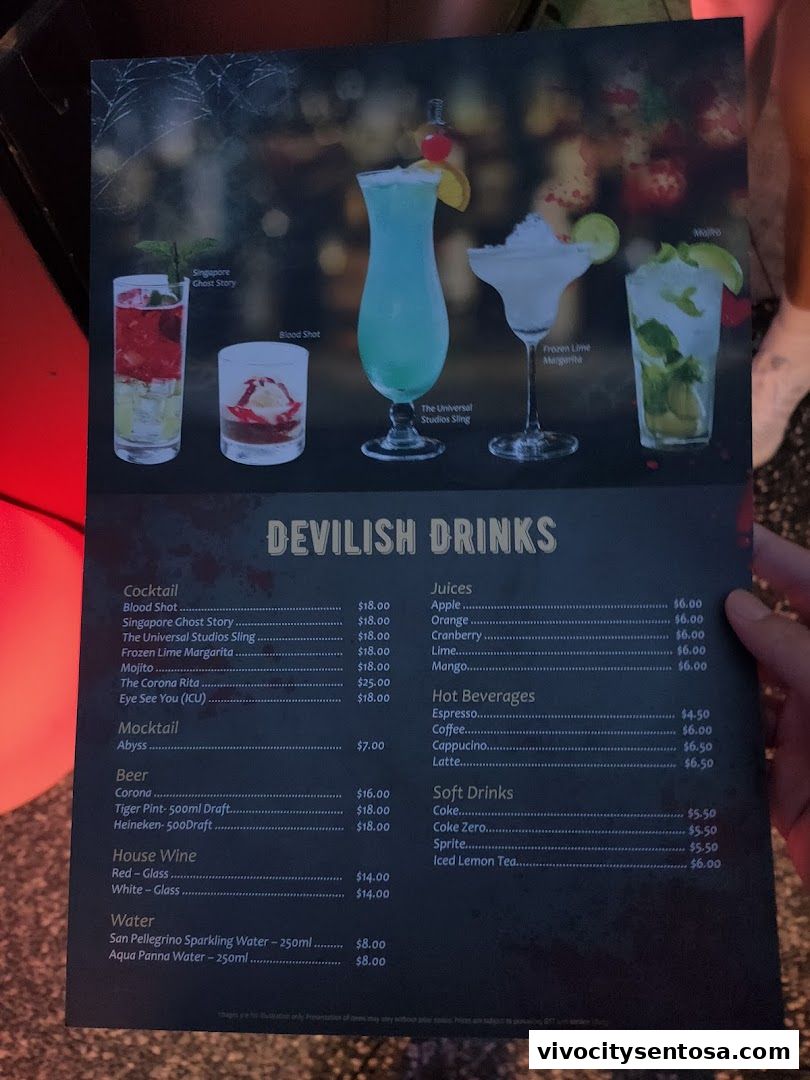Menu page for KTs Grill