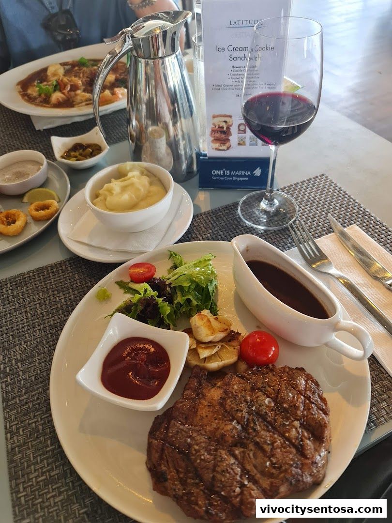 Latitude Restaurant  Terrace ONE15 Marina Members only