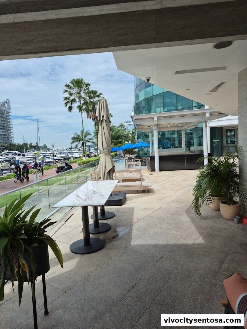 Latitude Restaurant  Terrace ONE15 Marina Members only