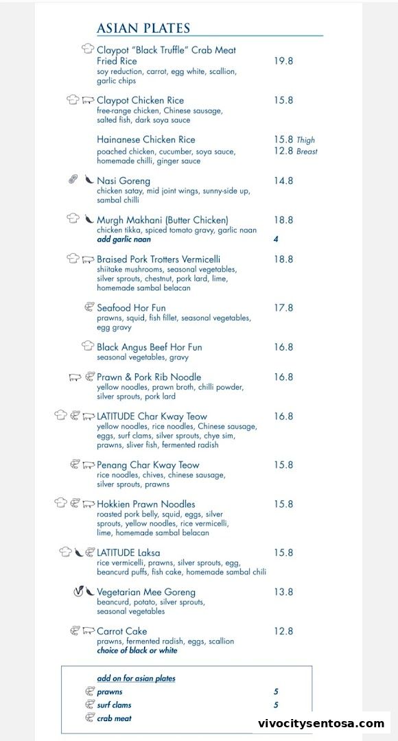 Latitude Restaurant  Terrace ONE15 Marina Members only