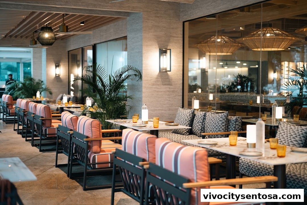Latitude Restaurant  Terrace ONE15 Marina Members only