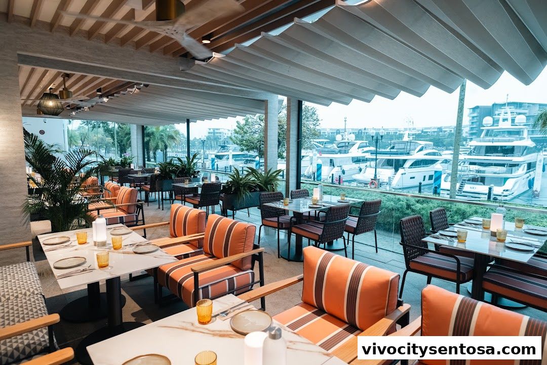 Latitude Restaurant  Terrace ONE15 Marina Members only