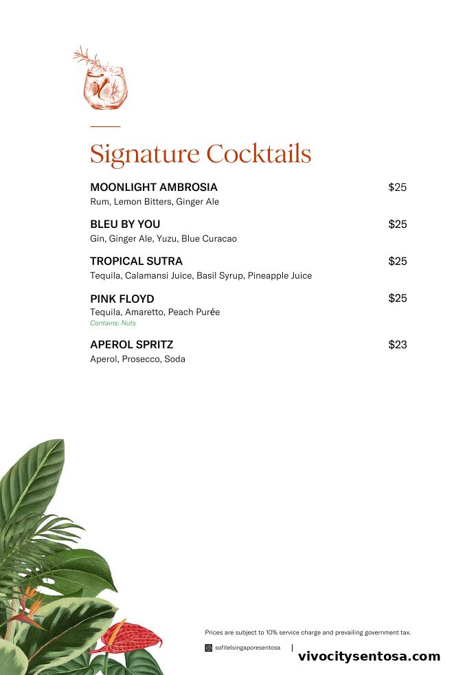 Menu page for LEBAR