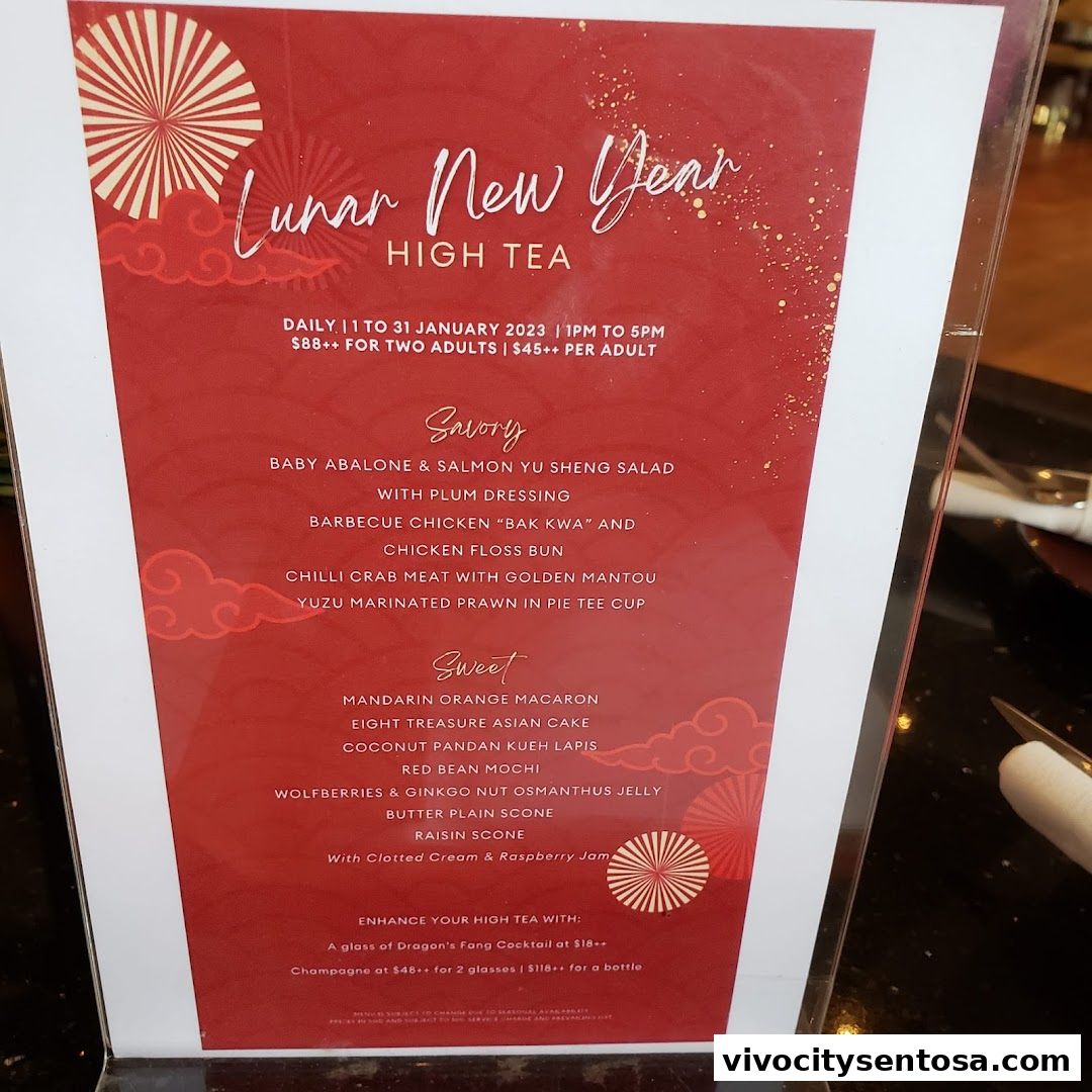 Menu page for LEBAR
