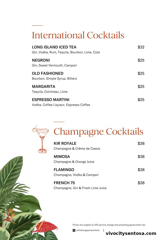 Menu page for LEBAR