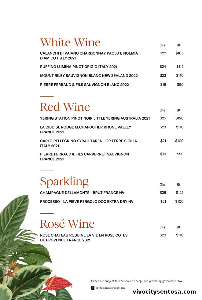 Menu page for LEBAR